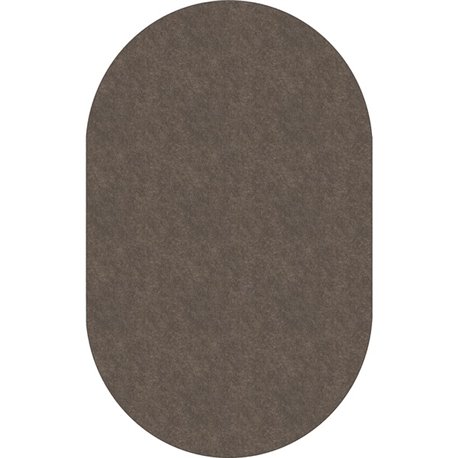 Flagship Carpets Amerisoft Solid Color Rug - 12 ft Length x 90" Width - Oval - Wheat - Nylon, Polyester