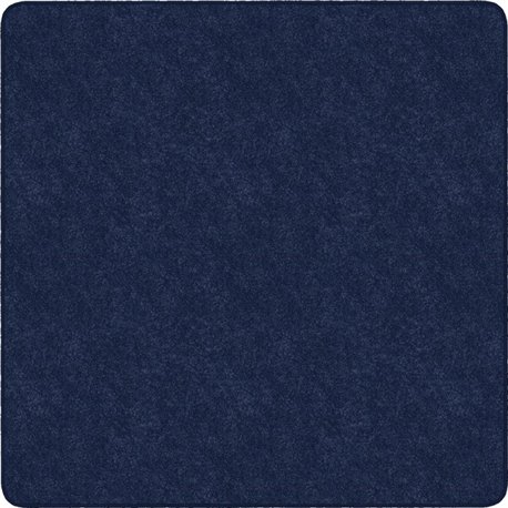 Flagship Carpets Amerisoft Solid Color Rug - 12 ft Length x 12 ft Width - Square - Navy Blue - Nylon, Polyester