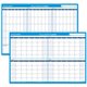 At-A-Glance 90/120-Day Erasable Wall Planner - Monthly - 36" x 24" Sheet Size - Blue - Erasable, Laminated - 1 Each