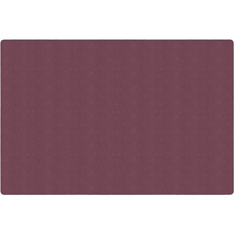 Flagship Carpets Amerisoft Solid Color Rug - 18 ft Length x 12 ft Width - Rectangle - Plum - Nylon, Polyester