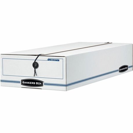 Bankers Box Liberty Check and Form Boxes - Internal Dimensions: 9.50" Width x 23.25" Depth x 4.25" Height - External Dimensions: