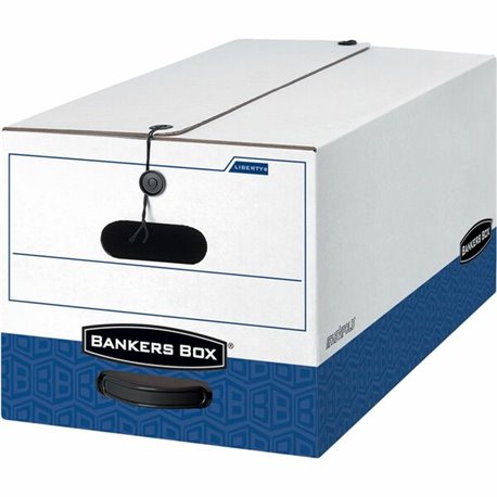 Bankers Box Liberty 24" Letter File Storage Boxes - Internal Dimensions: 12" Width x 24" Depth x 10" Height - External Dimension