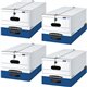 Bankers Box Liberty File Storage Boxes - Internal Dimensions: 12" Width x 24" Depth x 10" Height - External Dimensions: 12.3" Wi