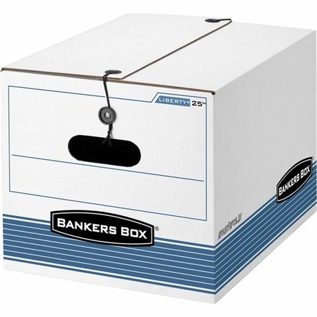 Bankers Box STOR/FILE Storage Boxes - Internal Dimensions: 12" Width x 15.50" Depth x 10.25" Height - External Dimensions: 12.3"