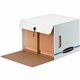 Bankers Box Side-Tab File Storage Boxes - Internal Dimensions: 15.25" Width x 13.50" Depth x 10.75" Height - External Dimensions