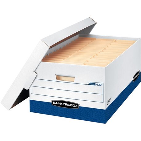 Bankers Box Presto Lift-off Lid Heavy-duty Legal Box - Internal Dimensions: 15" Width x 24" Depth x 10" Height - External Dimens