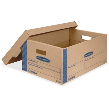 Bankers Box SmoothMove Moving Boxes - Internal Dimensions: 15" Width x 24" Depth x 10" Height - External Dimensions: 15.9" Width