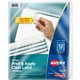 Avery(R) 12 Tab Dividers for 3 Ring Binder, Easy Print & Apply Clear Label Strip, Index Maker(R) Customizable White Tabs, 5 Sets