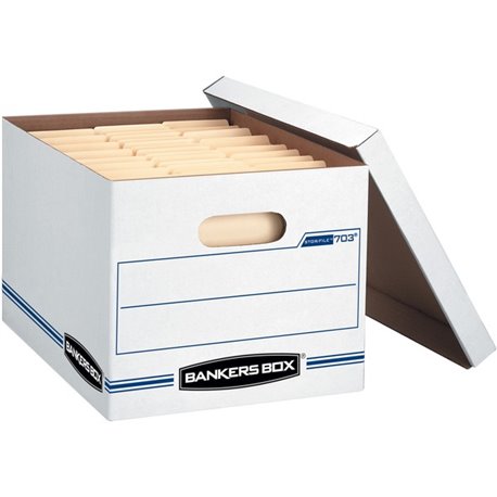 Bankers Box STOR/FILE File Storage Box - External Dimensions: 12.5" Width x 16.3" Depth x 10.5"Height - Media Size Supported: Le