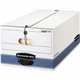 Bankers Box Stor/File String & Button Legal Storage Box - Internal Dimensions: 15" Width x 24" Depth x 10" Height - External Dim