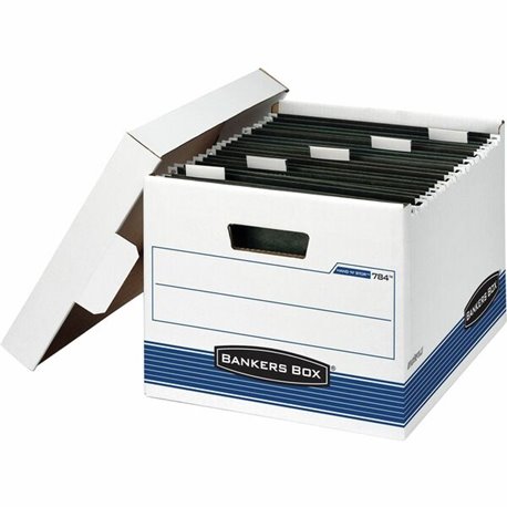 Bankers Box Hang'N'Stor Hanging File Storage Box - Internal Dimensions: 12.25" Width x 15" Depth x 9.75" Height - External Dimen