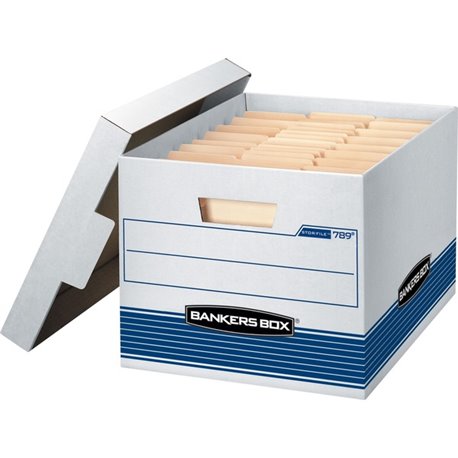 Bankers Box STOR/FILE File Storage Box - Internal Dimensions: 12" Width x 15" Depth x 10" Height - External Dimensions: 12.8" Wi