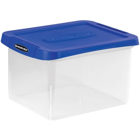 Bankers Box Heavy Duty Ltr/Lgl Plastic File Box - Internal Dimensions: 10.38" Width x 11.75" Depth x 14.50" Height - External Di