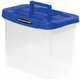 Bankers Box Heavy Duty Portable Plastic File Box - Internal Dimensions: 11.75" Width x 6.75" Depth x 10.75" Height - External Di