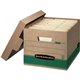 Bankers Box STOR/FILE Recycled File Storage Box - Internal Dimensions: 12" Width x 15" Depth x 10" Height - External Dimensions: