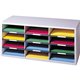 Fellowes 12-Compartment Sorter Literature Organizer - 12 Compartment(s) - Compartment Size 2.50" x 9" x 11.63" - 12.9" Height x 