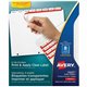 Avery Print & Apply Clear Label Dividers - Index Maker Easy Apply Label Strip - 40 x Divider(s) - 8 Tab(s)/Set - 8.5" Divider Wi