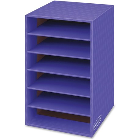 Fellowes 6 Compartment Shelf Organizer - 6 Compartment(s) - Compartment Size 2.63" x 11" x 13" - 18" Height x 11.9" Width x 13.3