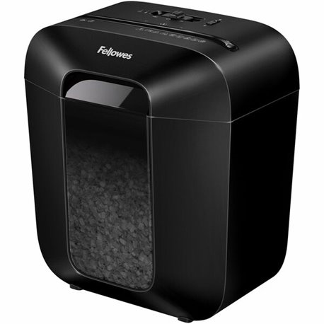 Fellowes LX25M Paper Shredder - Micro Cut - 6 Per Pass - for shredding Paper, Paper Clip, Staples, Credit Card - 0.156" x 0.500"