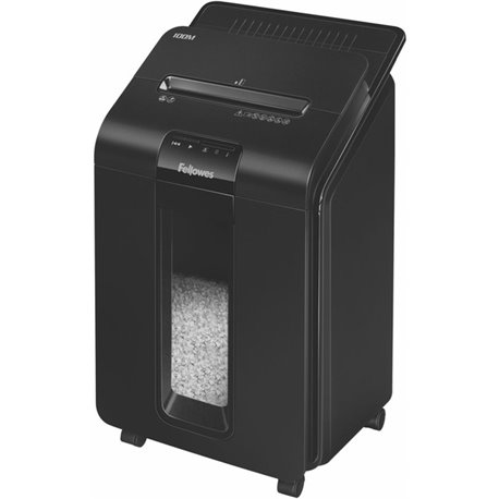 Fellowes AutoMax 100M Micro-Cut Commercial Office Auto Feed 2-in-paper shredder with 100-Sheet Capacity - Non-continuous Shredde