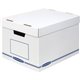 Bankers Box Organizers Storage Boxes - External Dimensions: 12.8" Width x 16.5" Depth x 10.5" Height - Medium Duty - Single/Doub