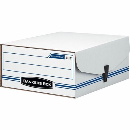 Bankers Box Liberty Binder-Pak Binder Storage Box - Internal Dimensions: 9.13" Width x 11.38" Depth x 4.38" Height - External Di