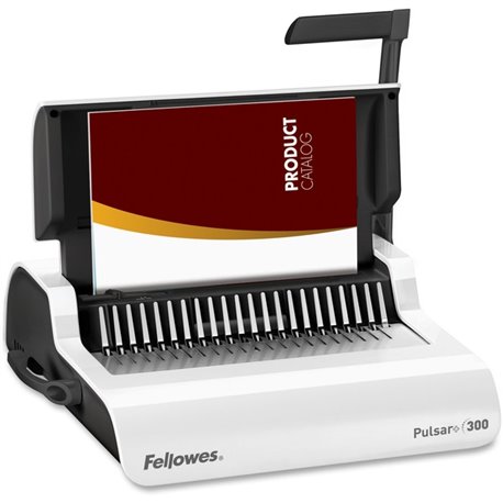 Fellowes Pulsar+ 300 Comb Binding Machine w/Starter Kit - CombBind - 300 Sheet(s) Bind - 20 Punch - Letter - 5.1" x 18.1" x 15.4