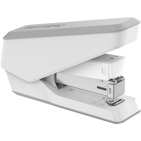 Fellowes LX840 Half Strip EasyPress Stapler White - 105 Staple Capacity - Half Strip - White - Metal