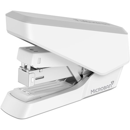 Fellowes EasyPress Half Strip Stapler - 40 Sheets Capacity - 105 Staple Capacity - Half Strip - 1/4" Staple Size - 1 Each - Whit