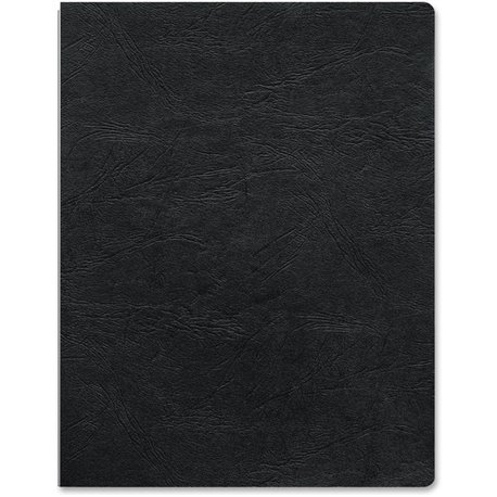 Fellowes Executive Letter-Size Binding Cover - 8.5" Height x 11" Width x 0.1" Depth - 8 1/2" x 11" Sheet - Rectangular - Black -