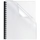 Fellowes Crystals Clear Oversize PVC Covers - 11.3" Height x 8.8" Width x 0" Depth - 8 3/4" x 11 1/4" Sheet - Rectangular - Clea