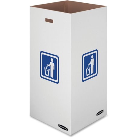 Bankers Box Waste & Recycling Bins - Internal Dimensions: 18" Width x 18" Depth x 36" Height - External Dimensions: 18.4" Width 