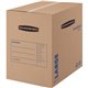 Fellowes SmoothMove Basic Large Moving Boxes - Internal Dimensions: 18" Width x 18" Depth x 24" Height - External Dimensions: 18