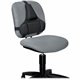 Fellowes Professional Series Back Support with Microban Protection - Strap Mount - Black - Fabric, Memory Foam - 1 Each