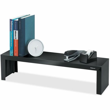 Fellowes Designer Suites Shelf - 6.8" Height x 26" Width x 7" DepthDesktop - Stackable - Black - 1 Each