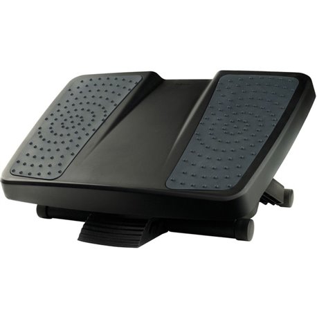 Fellowes Ultimate Foot Support - 25&deg Tilt - Black, Gray - 1 Each