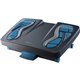 Fellowes Energizer Foot Support - 25&deg Tilt - Charcoal, Blue, Gray - Rubber - 1 Each