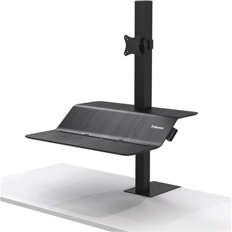 Fellowes Lotus VE Sit-Stand Workstation - Single - 1 Display(s) Supported - 25 lb Load Capacity - 1 Each