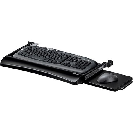 Office Suites Underdesk Keyboard Drawer - 2.3" Height x 22" Width x 11.6" Depth - Black - 1