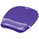 Fellowes Crystals Gel Mousepad/Wrist Rest - 0.75" x 7.88" x 9.19" Dimension - Purple - Rubber, Gel - Stain Resistant, Skid Proof