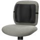 Fellowes Standard Backrest - Black - Black - High Density Foam (HDF) - 1 Each