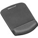 Fellowes PlushTouch Mouse Pad Wrist Rest with Microban - Graphite - 1" x 7.25" x 9.38" Dimension - Graphite - Polyurethane, Foam