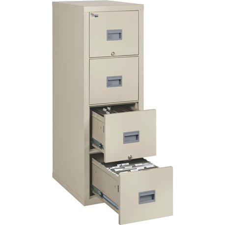 FireKing Patriot Series 4-Drawer Vertical Files - 17.7" x 25" x 52.8" - 4 x Drawer(s) for File - Legal, Letter - Vertical - Fire