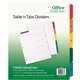 Avery Table 'N Tabs Numeric Dividers - 5 x Divider(s) - 1-5 - 5 Tab(s)/Set - 8.5" Divider Width x 11" Divider Length - 3 Hole Pu