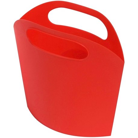 Deflecto Antimicrobial Kids Mini Tote - External Dimensions: 8" Width x 5.4" Depth x 2" Height - Plastic - Red - For Art Supplie