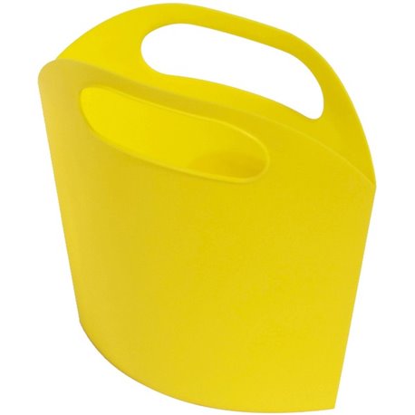 Deflecto Antimicrobial Kids Mini Tote Yellow - External Dimensions: 8" Width x 5.4" Depth x 2" Height - Plastic - Yellow - For A
