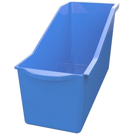Deflecto Antimicrobial Kids Book Bin - 7.4" Height x 14.2" Width x 5.3" Depth - Antimicrobial, Lightweight, Portable, Mold Resis