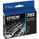 Epson DURABrite Ultra T702 Original Standard Yield Inkjet Ink Cartridge - Black - 1 Each - 350 Pages