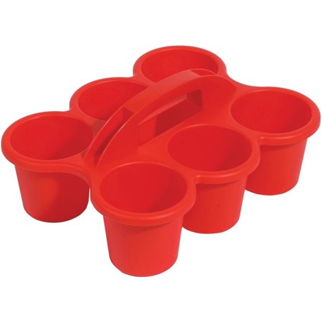 Deflecto Antimicrobial Kids 6 Cup Caddy - 6 Compartment(s) - 5.3" Height x 12.1" Width x 9.6" Depth - Lightweight, Portable, Ant