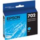 Epson DURABrite Ultra T702 Original Standard Yield Inkjet Ink Cartridge - Cyan - 1 Each - 300 Pages